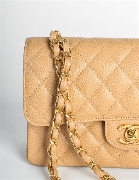 chanel beige flap bag